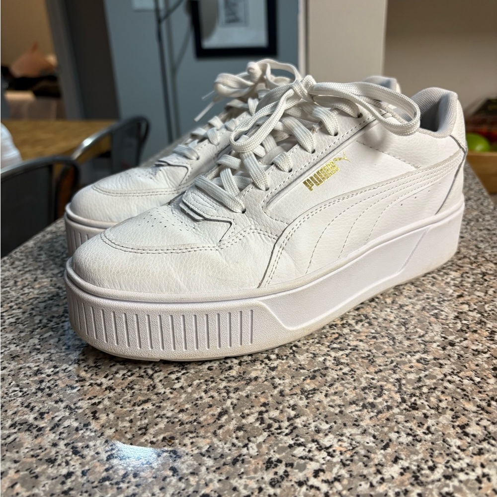 Puma Women's White Platform Sneakers